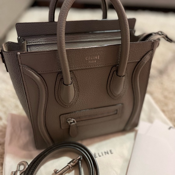 SOLD 🌸CELINE NANO LUGGAGE BAG IN DRUMMED CALFSKIN 🌸 - Picture 3 of 15
